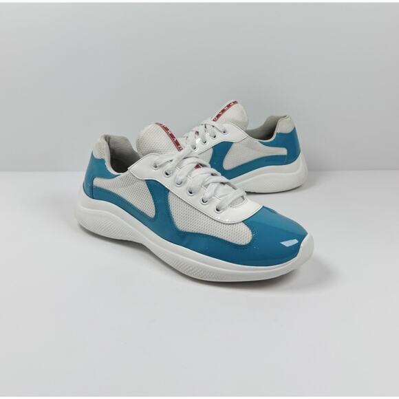 Size 8.5UK/9.5US - Prada Americas Cup Patent Leather Blue - Picture 2 of 8
